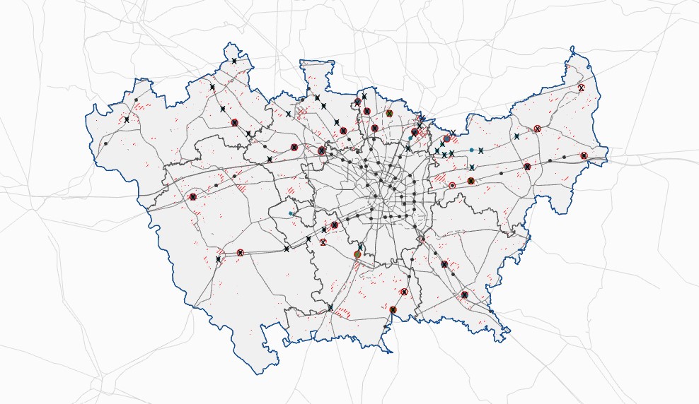 Propensione alla trasformazione dei luoghi urbani di mobilità