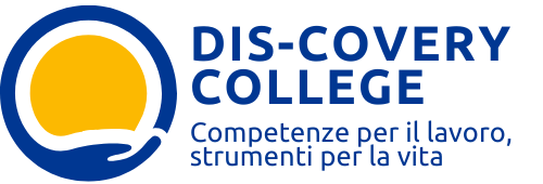 05_Discovery College_Logo con claim_orizzontale_colori