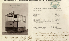 Cartolina pubblicitaria della locomotiva a vapore Krauss 1877 - Archivio Storico Provincia di Milano