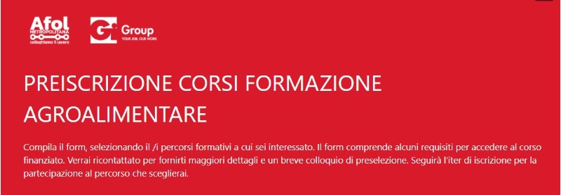form di preiscrizione ai corsi