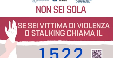 “1522. Non sei sola”: al via la campagna di Figisc con la Città metropolitana di Milano