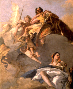Apoteosi di Angelo della Vecchia - G. Tiepolo (1696-1770)