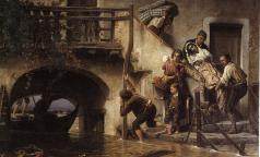 La barca di salvamento 148x102(L.Bianchi)1872