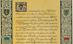 Regia lettera partente di concessione del Gonfalone - 3 febbraio 1936