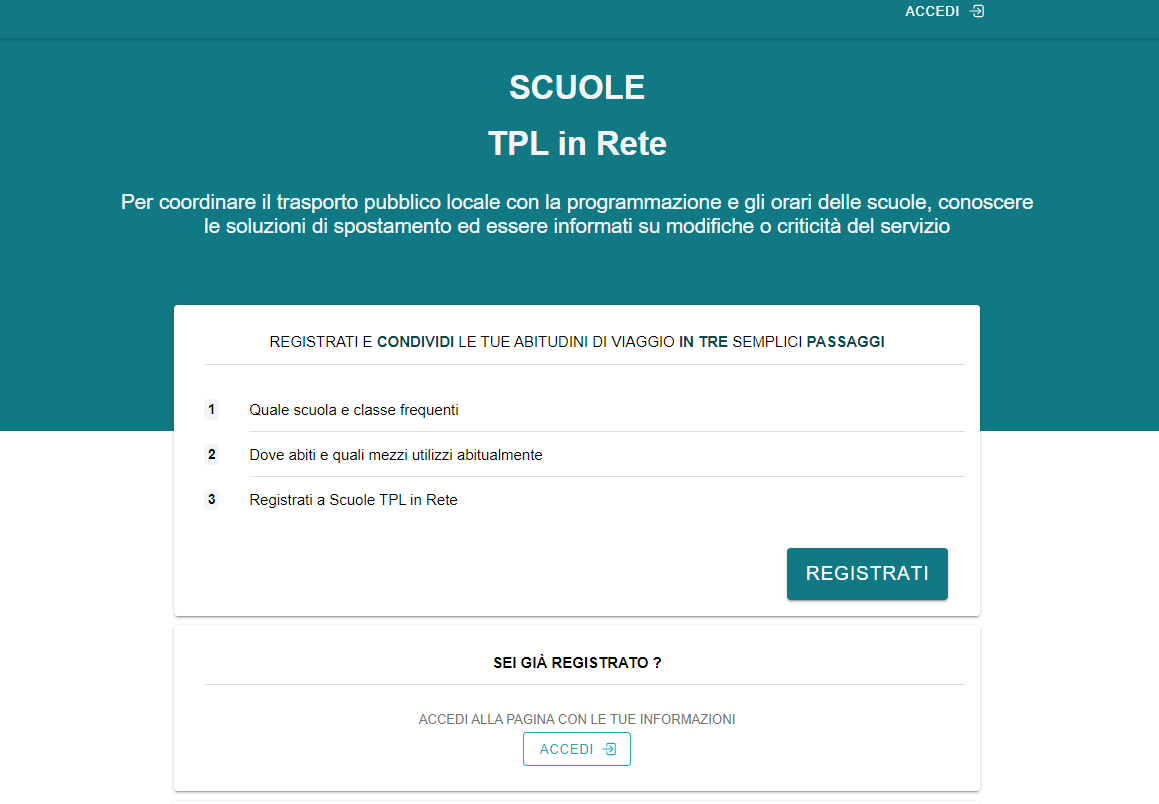 Piattaforma "Scuole in rete"