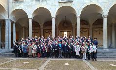 Sindaci nel cortile d'onore a Palazzo Isimbardi