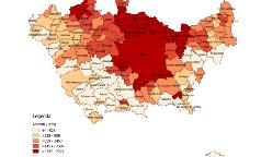 Densita abitativa area metropolitana di Milano