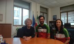 Diana De Marchi con Benjamin Ladraa e Sanna Ghotbi Diana De Marchi con Benjamin Ladraa e Sanna Ghotbi